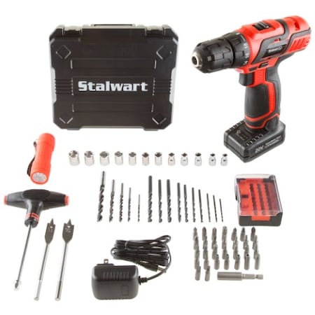 Fleming Supply 20V Lithium Ion Cordless Drill Set 922487DSJ